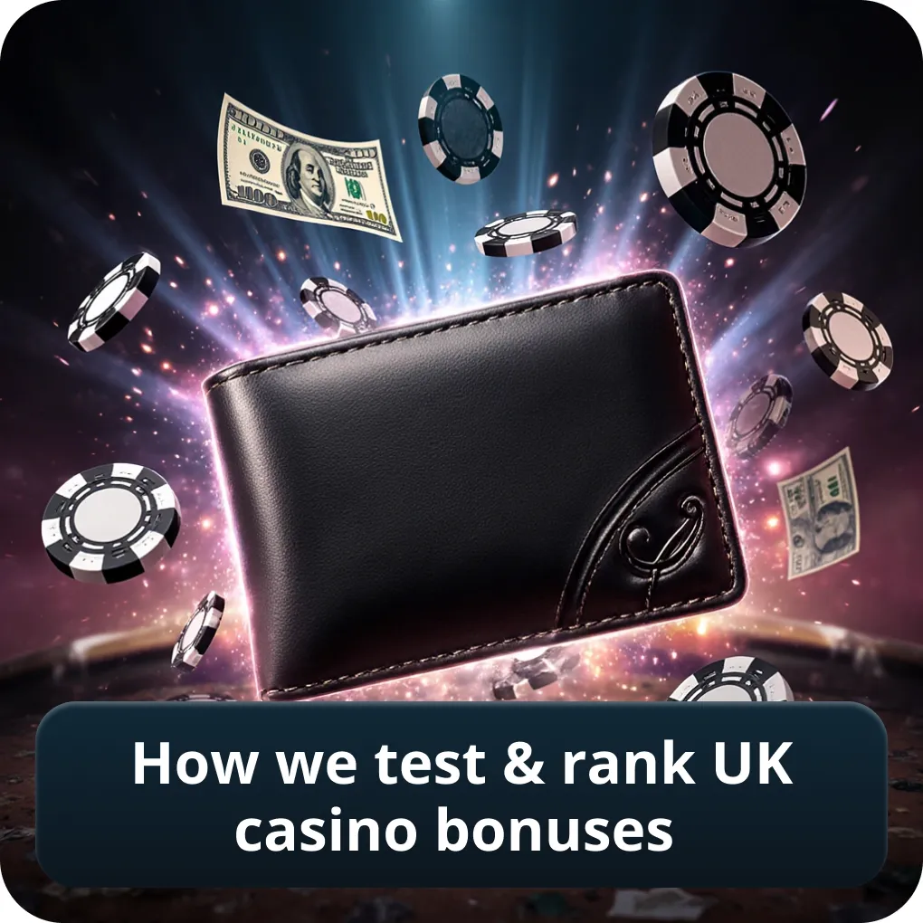 How we test & rank UK casino bonuses