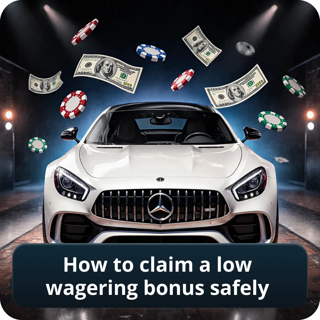 How to claim a low wagering casino bonus safely