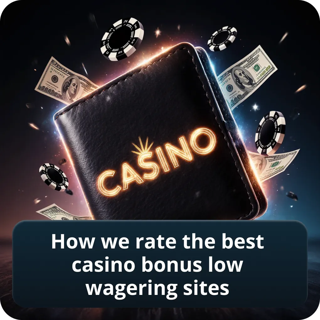How we rate the best low wagering casino bonus sites